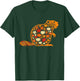 Autumn Pumpkin Fall Beaver Thanksgiving Kids T-Shirt - T-Shirt | Forest