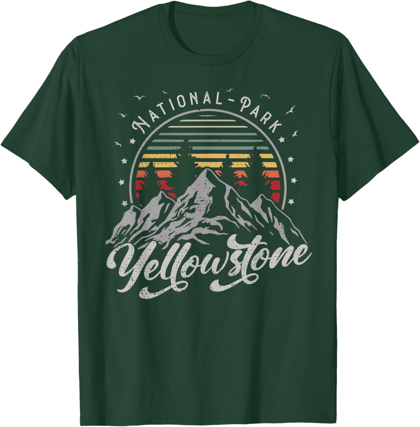 Retro Yellowstone National Park US Vintage Yellowstone T-Shirt - T-Shirt | Forest