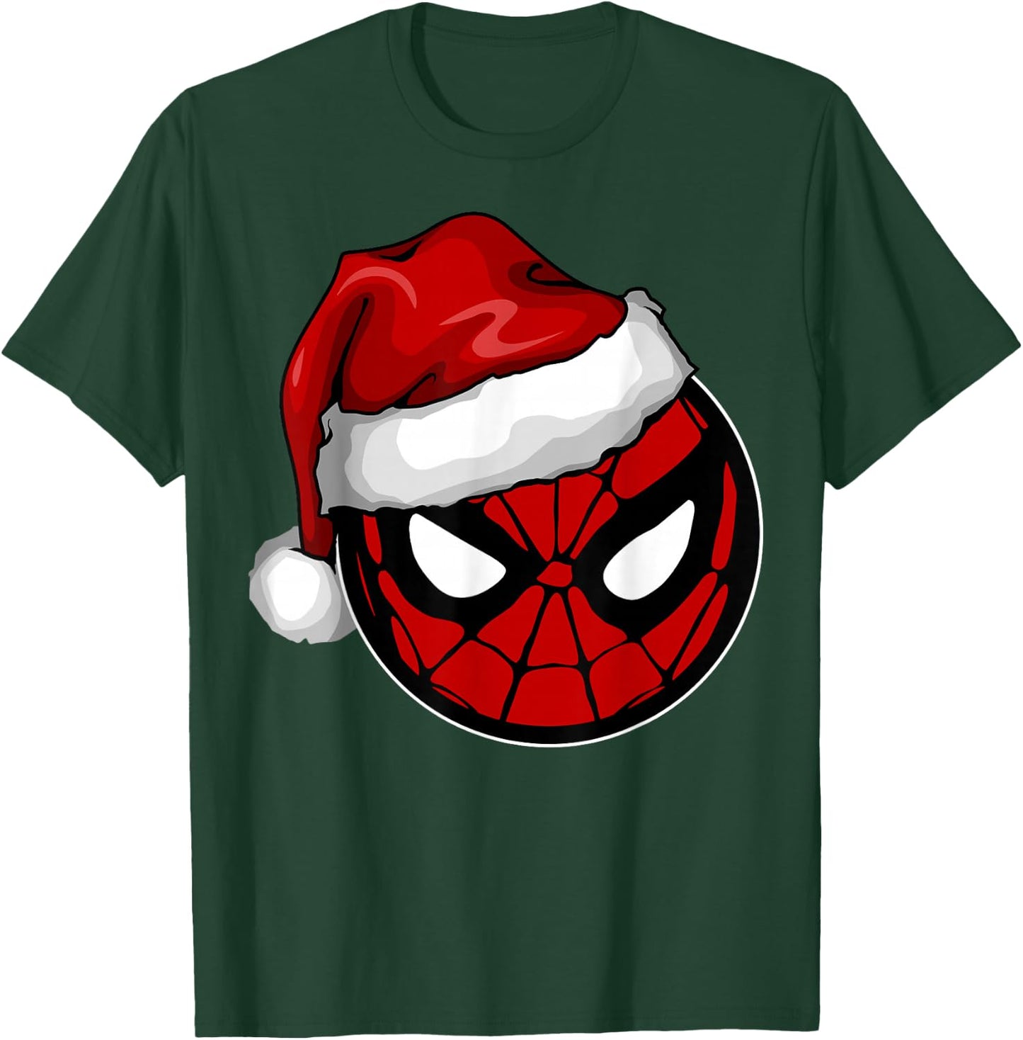 Marvel Christmas Spider-Man Santa Hat T-Shirt - T-Shirt | Forest