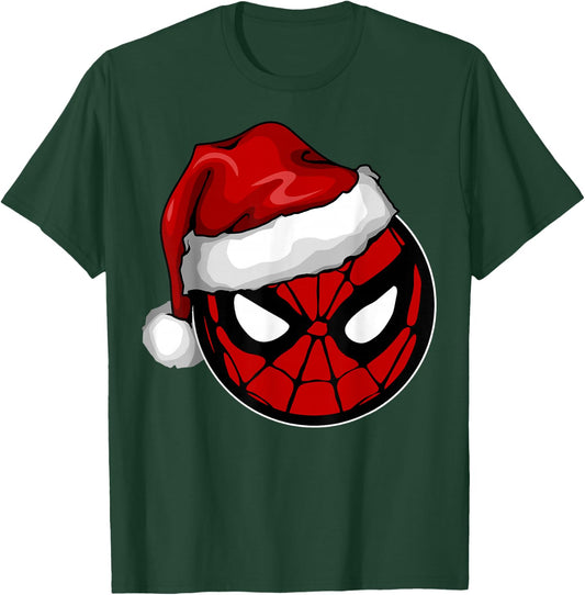 Marvel Christmas Spider-Man Santa Hat T-Shirt - T-Shirt | Forest
