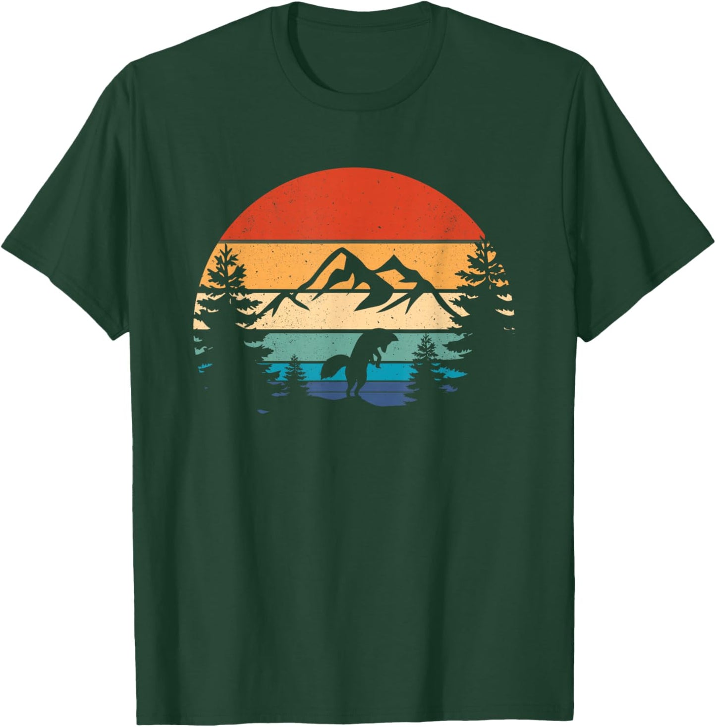 Fox Lover Wildlife Animal Vintage Fox Retro Foxes T-Shirt - T-Shirt | Forest