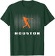 Houston Retro Souvenir I Love Houston Men Women T-Shirt - T-Shirt | Forest