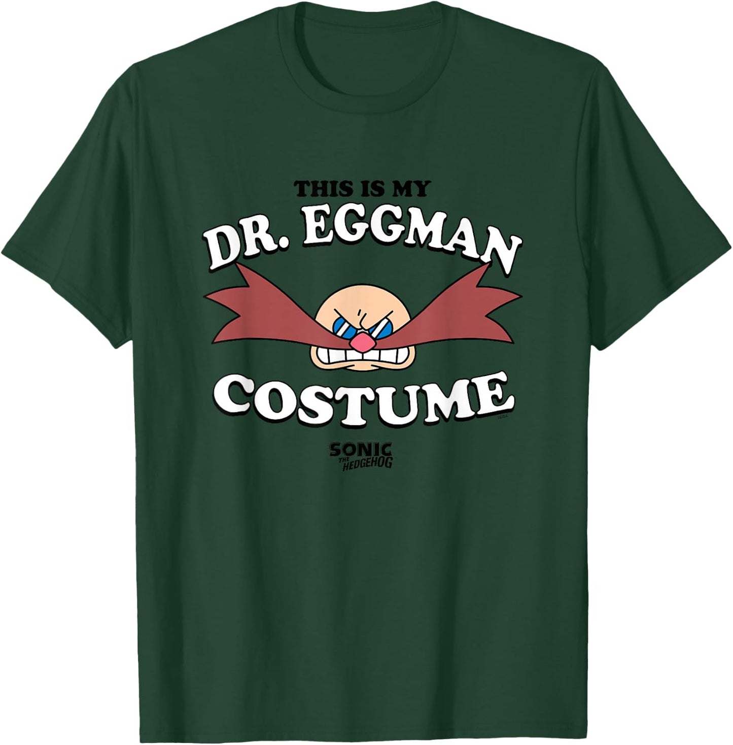 Sonic The Hedgehog Halloween This Is My Eggman Retro Costume T-Shirt - T-Shirt | Forest