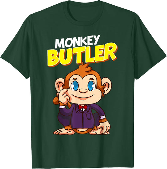 Butler - Monkey Butler T-Shirt - T-Shirt | Forest