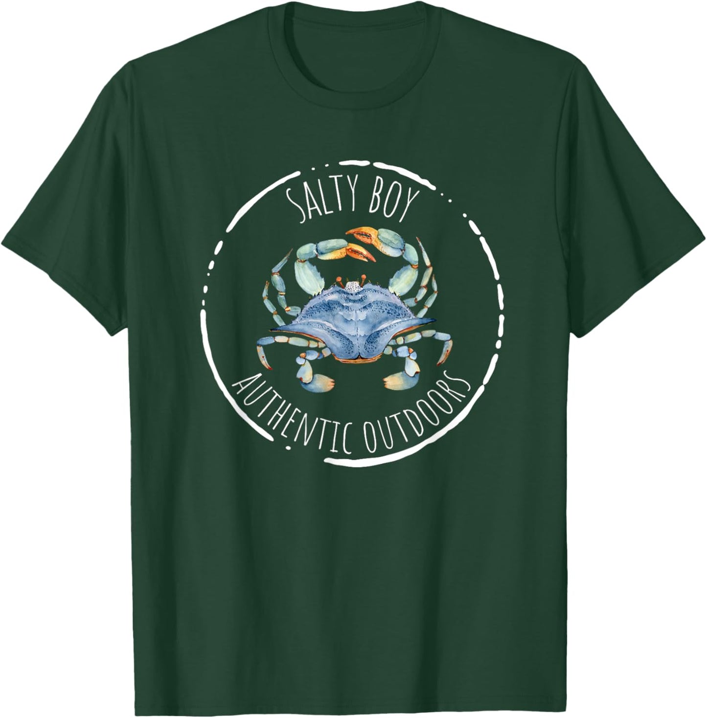 Salty Boy Salty Attitude Funny Fishing Crab Fishing Salty T-Shirt - T-Shirt | Forest