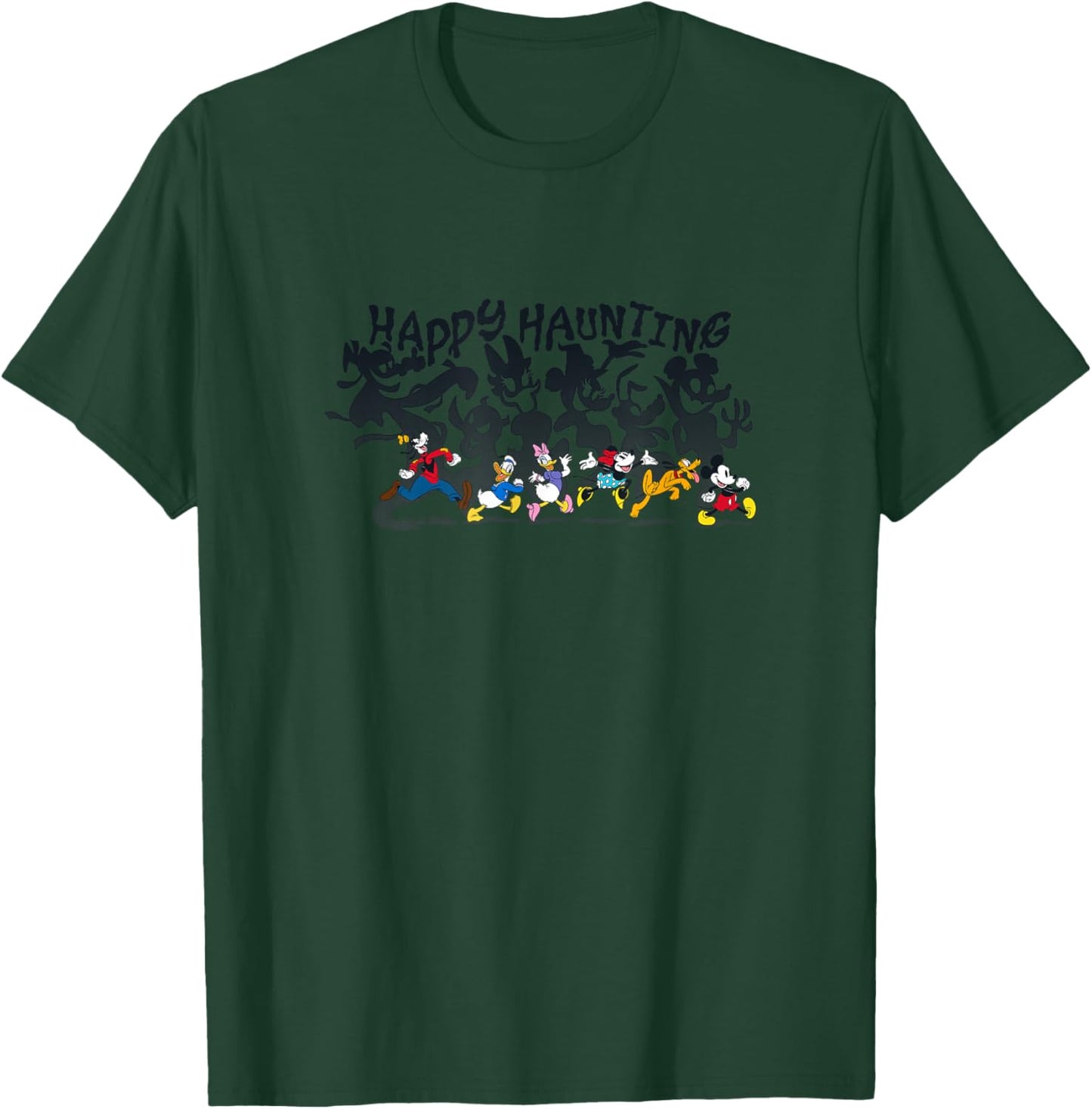 Disney Mickey and Friends Halloween Happy Haunting Spooky T-Shirt - T-Shirt | Forest