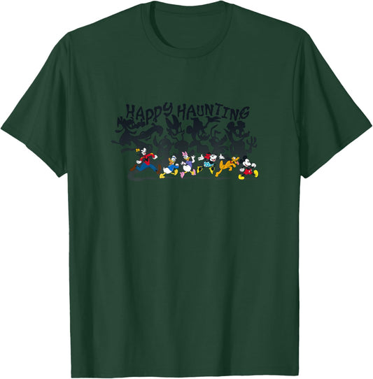 Disney Mickey and Friends Halloween Happy Haunting Spooky T-Shirt - T-Shirt | Forest