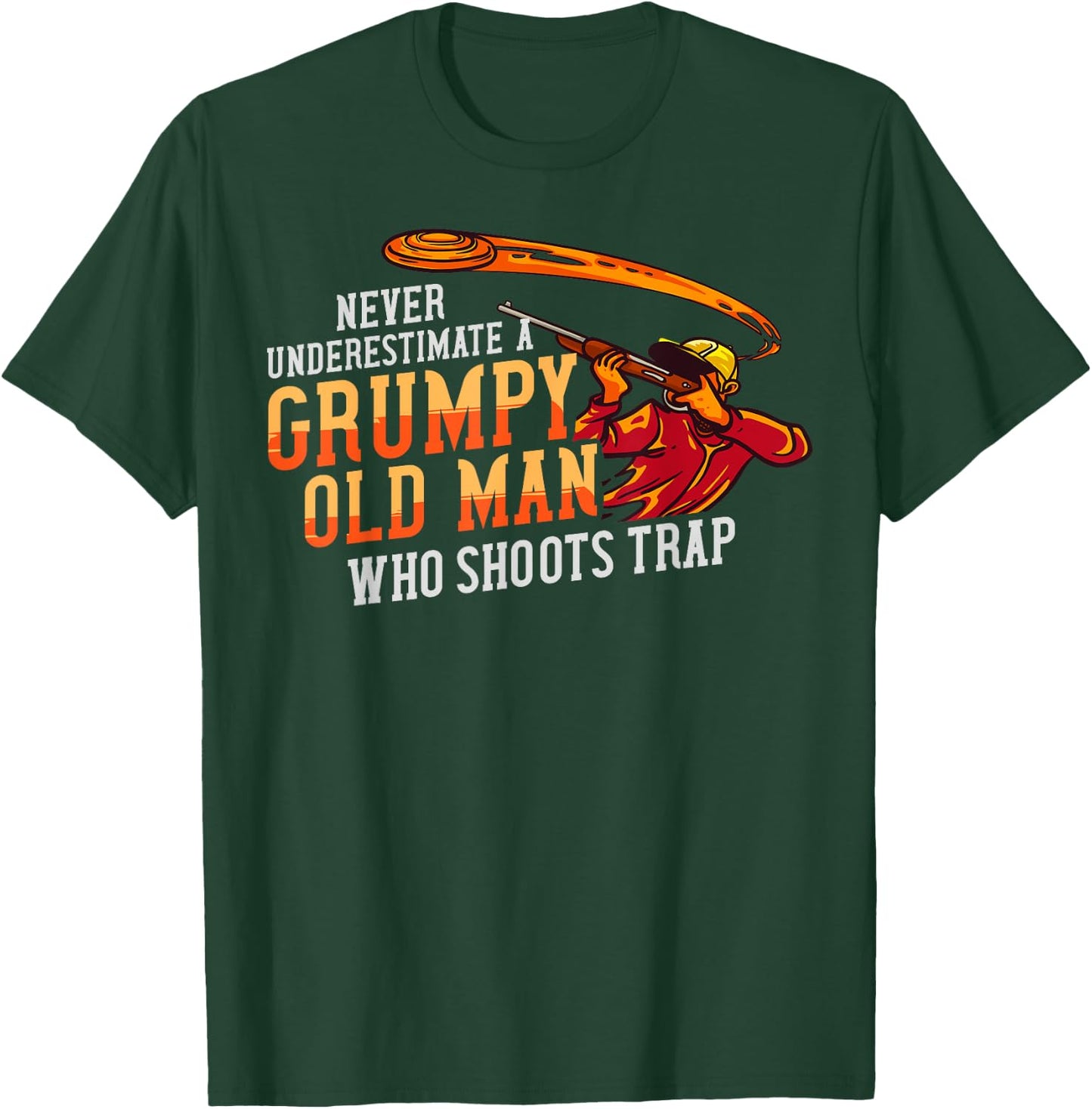 Sporting Clay Shooting Gift Trap Skeet Shooting T-Shirt - T-Shirt | Forest