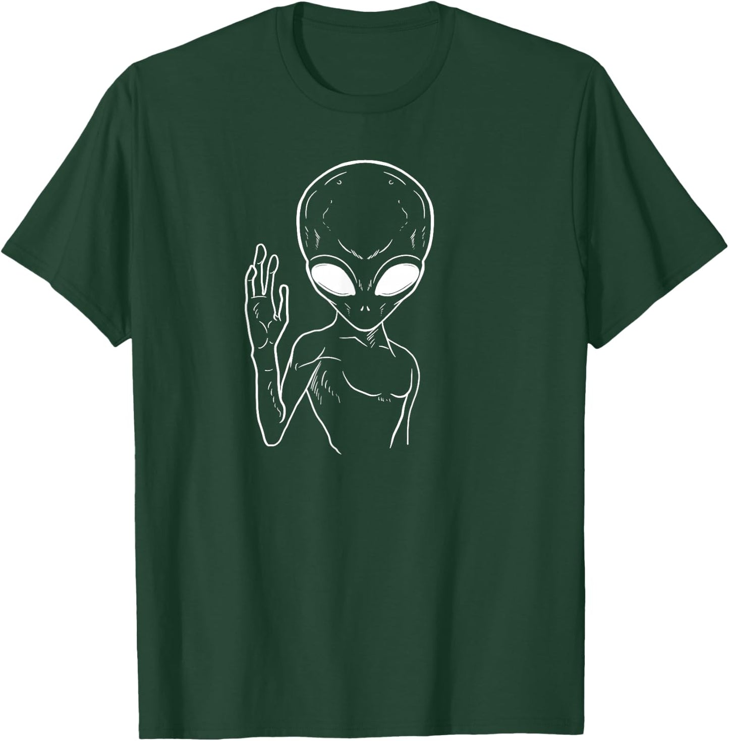 Alien Outer Space - Extraterrestrial Alien T-Shirt - T-Shirt | Forest