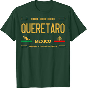 Queretaro License Plate Aesthetic, Queretaro T-Shirt - T-Shirt | Forest