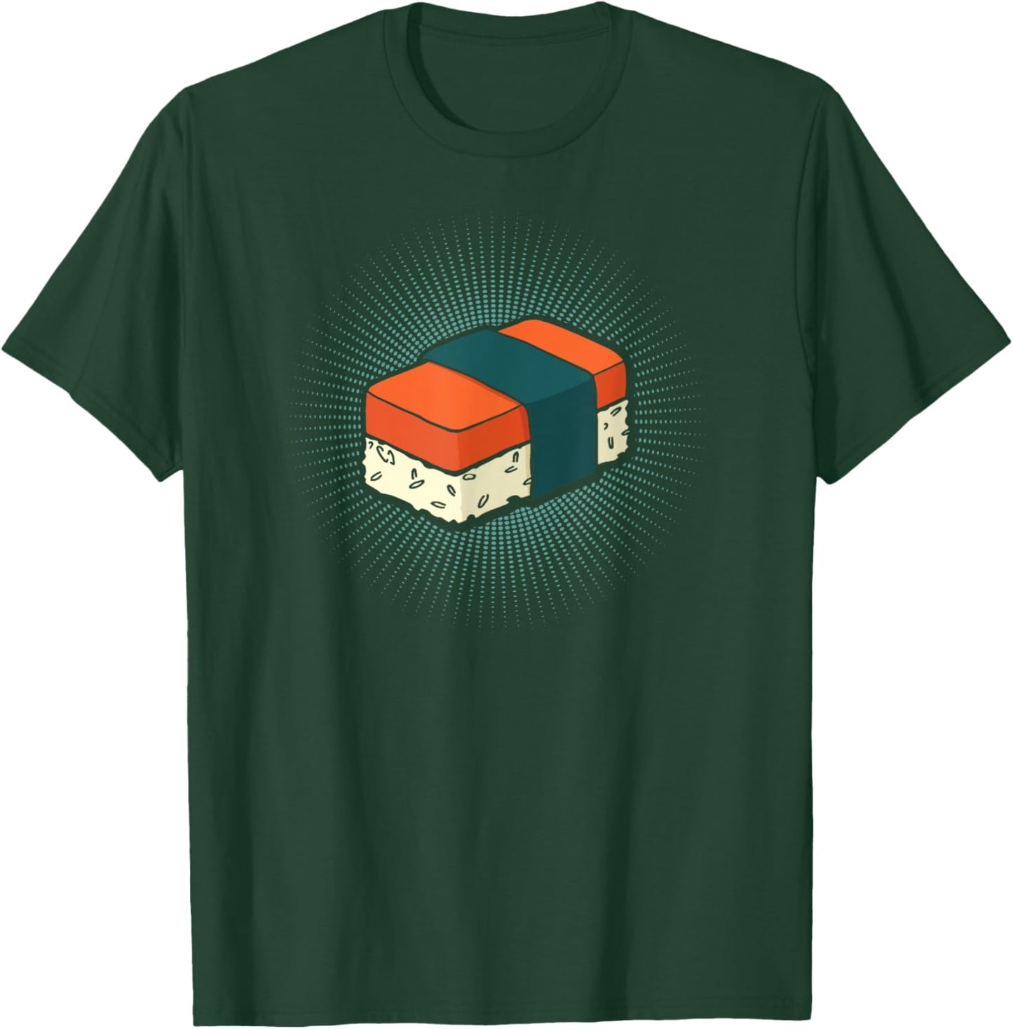 Musubi Vintage Burst Style T-Shirt - T-Shirt | Forest