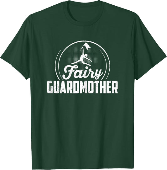 Fairy Guardmother - Mother's Day Funny Color Guard's Mom Pun T-Shirt - T-Shirt | Forest