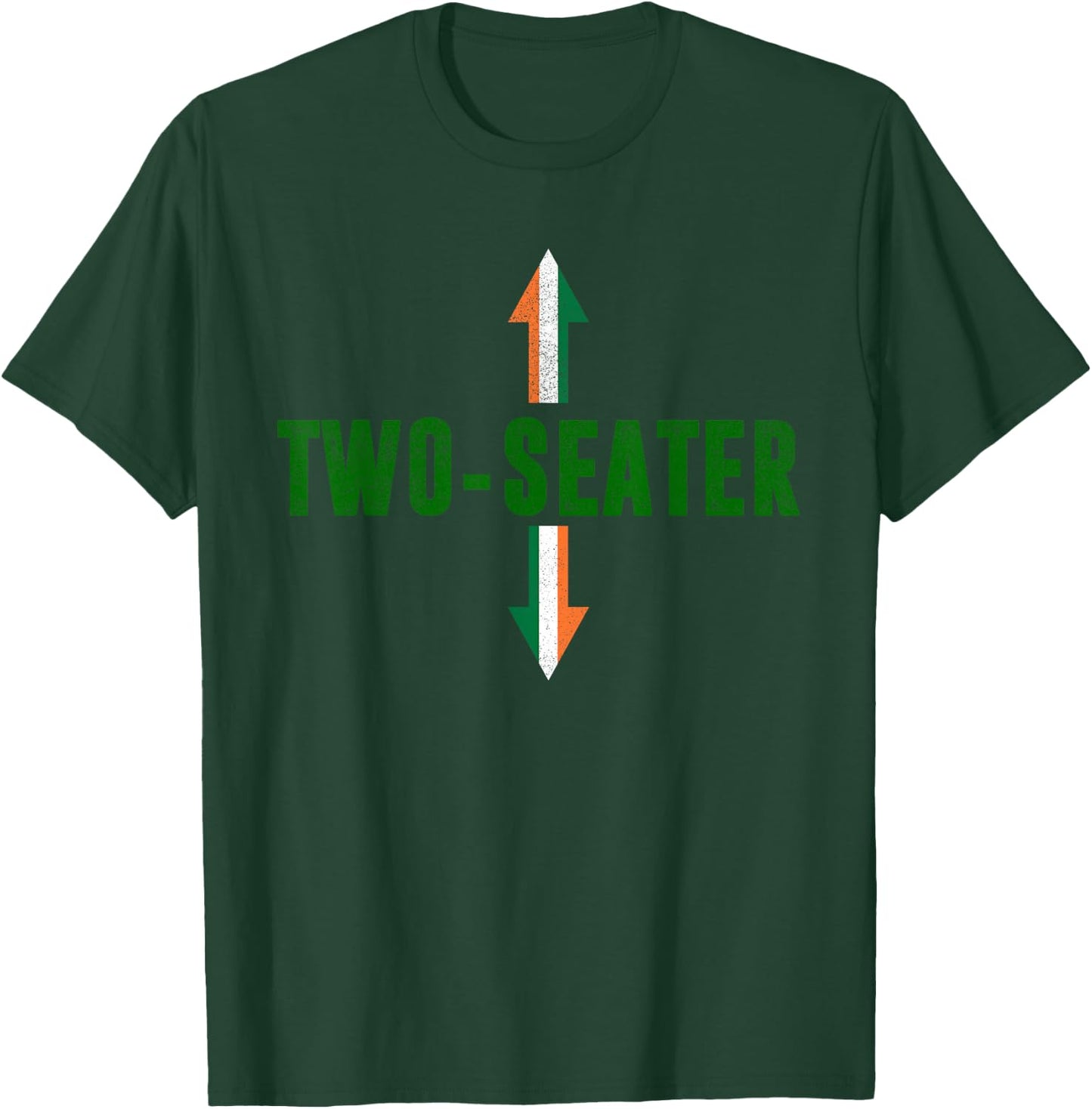 Irish Flag Two Seater Party-Trashy Adult Humor St Patrick's T-Shirt - T-Shirt | Forest