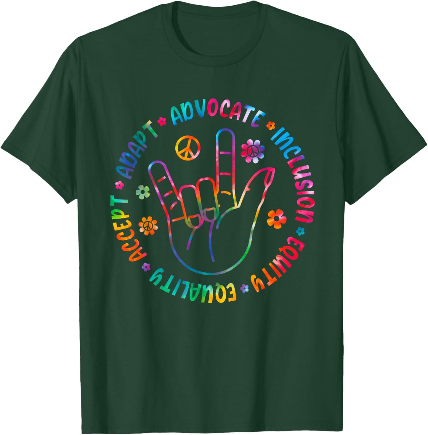 Special Education Teacher TIe Dye Sped Teacher Squad T-Shirt - T-Shirt | Forest