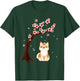 Shiba Inu Dog Japanese Cherry Blossom Sakura Flower Women Girls Kids T-Shirt - T-Shirt | Forest