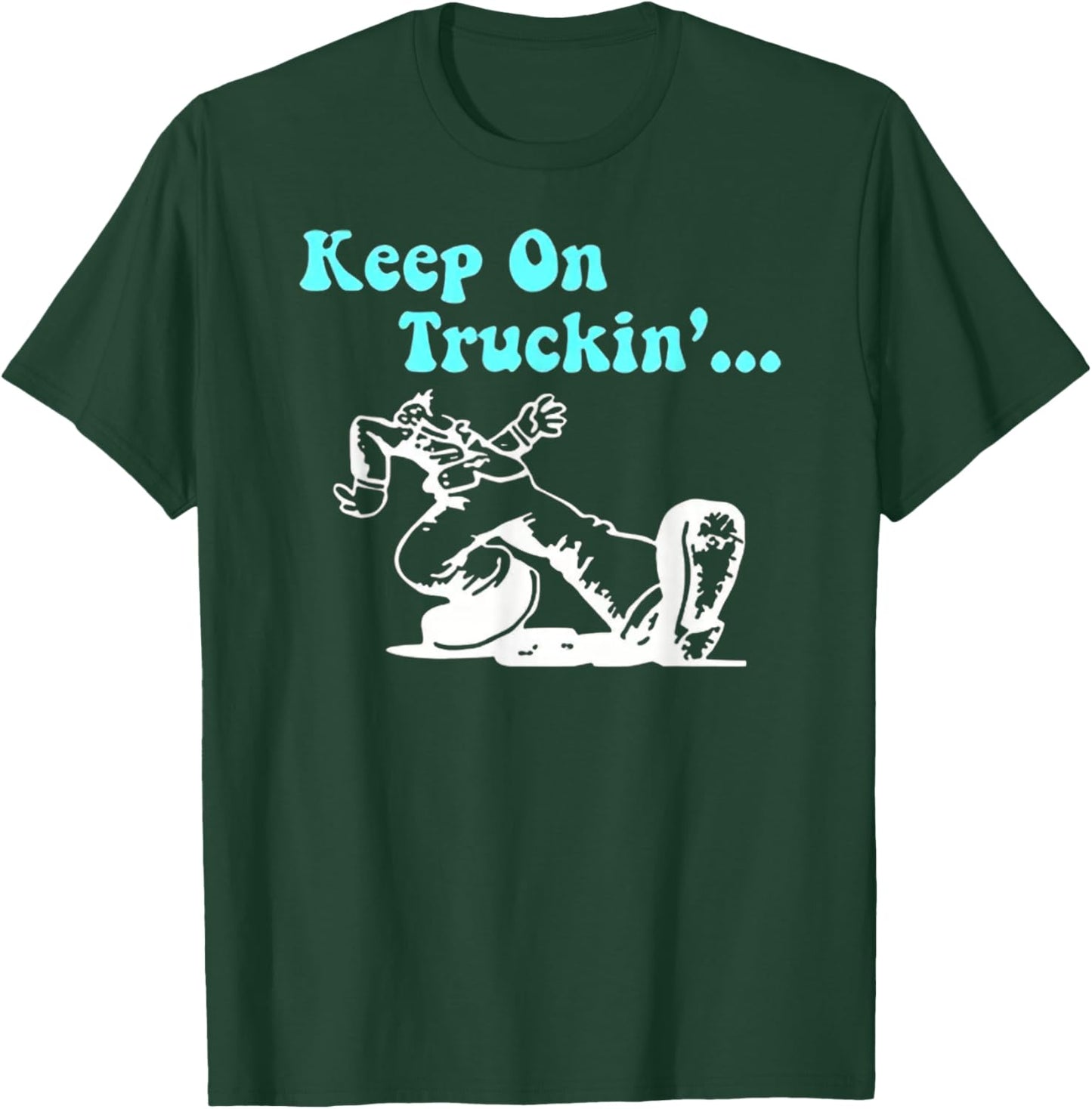 Funky Keep on Truckin' - Retro Vibes T-Shirt - T-Shirt | Forest