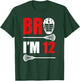 12th Birthday Shirt Boy Bro I'm 12 Year Old Lacrosse Theme T-Shirt - T-Shirt | Forest