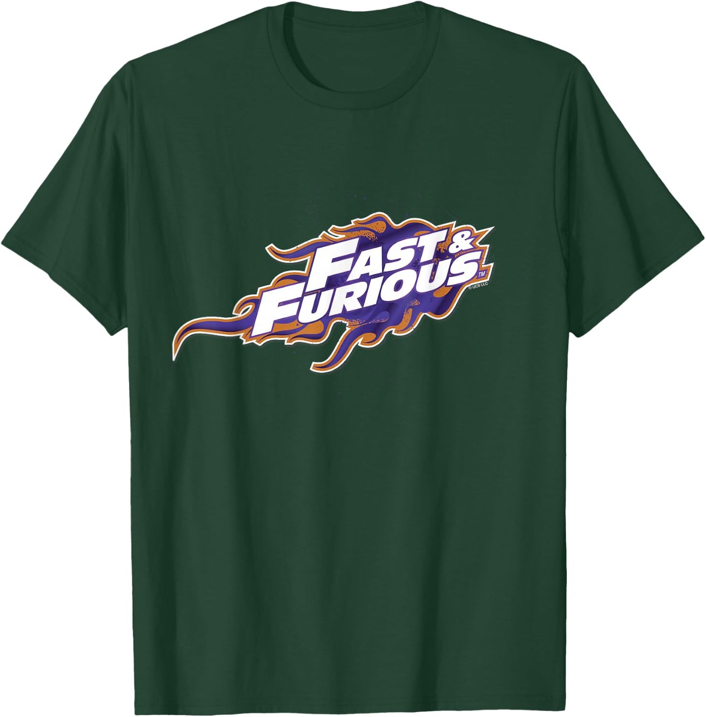 Fast & Furious Purple and Orange Flames Logo T-Shirt - T-Shirt | Forest