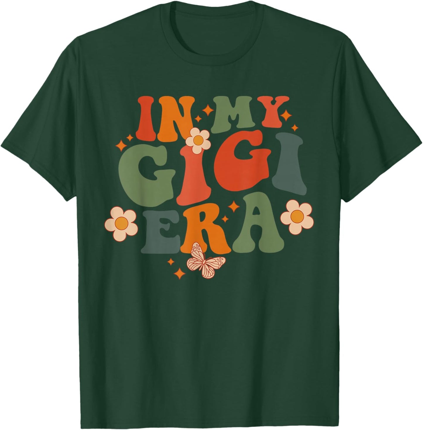 In My Gigi Era Baby Announcement for Grandma Mother's Day T-Shirt - T-Shirt | Forest