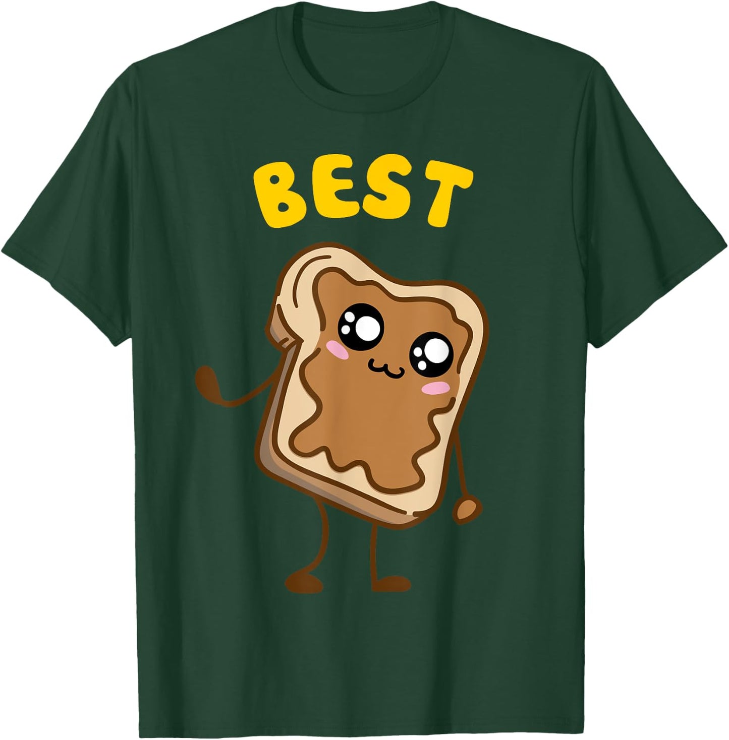Kawaii Peanut Butter - Jelly - 1/2 BFF Best Friends Matching T-Shirt - T-Shirt | Forest