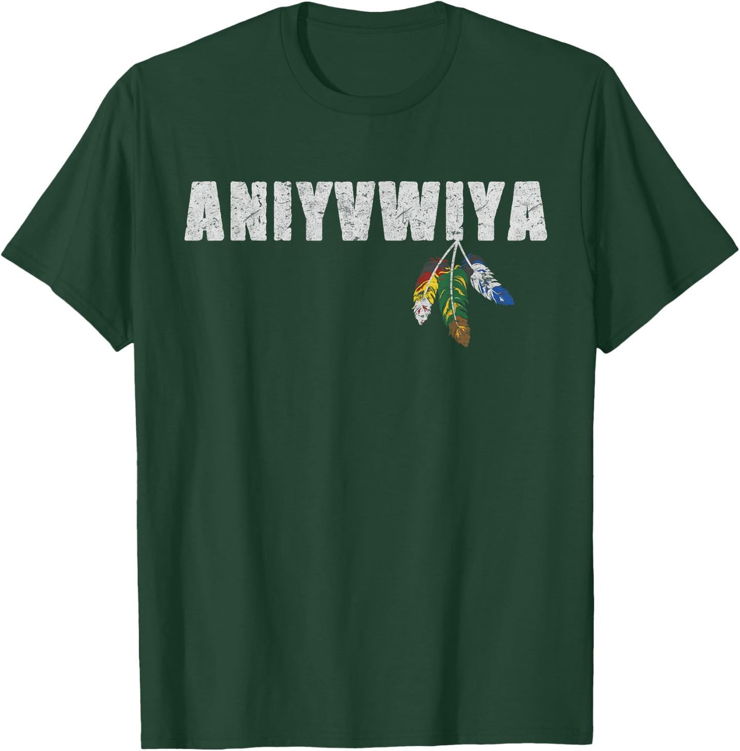 Native American Pride Cherokee Keetoowah Nation Tsi Tsalagi T-Shirt - T-Shirt | Forest