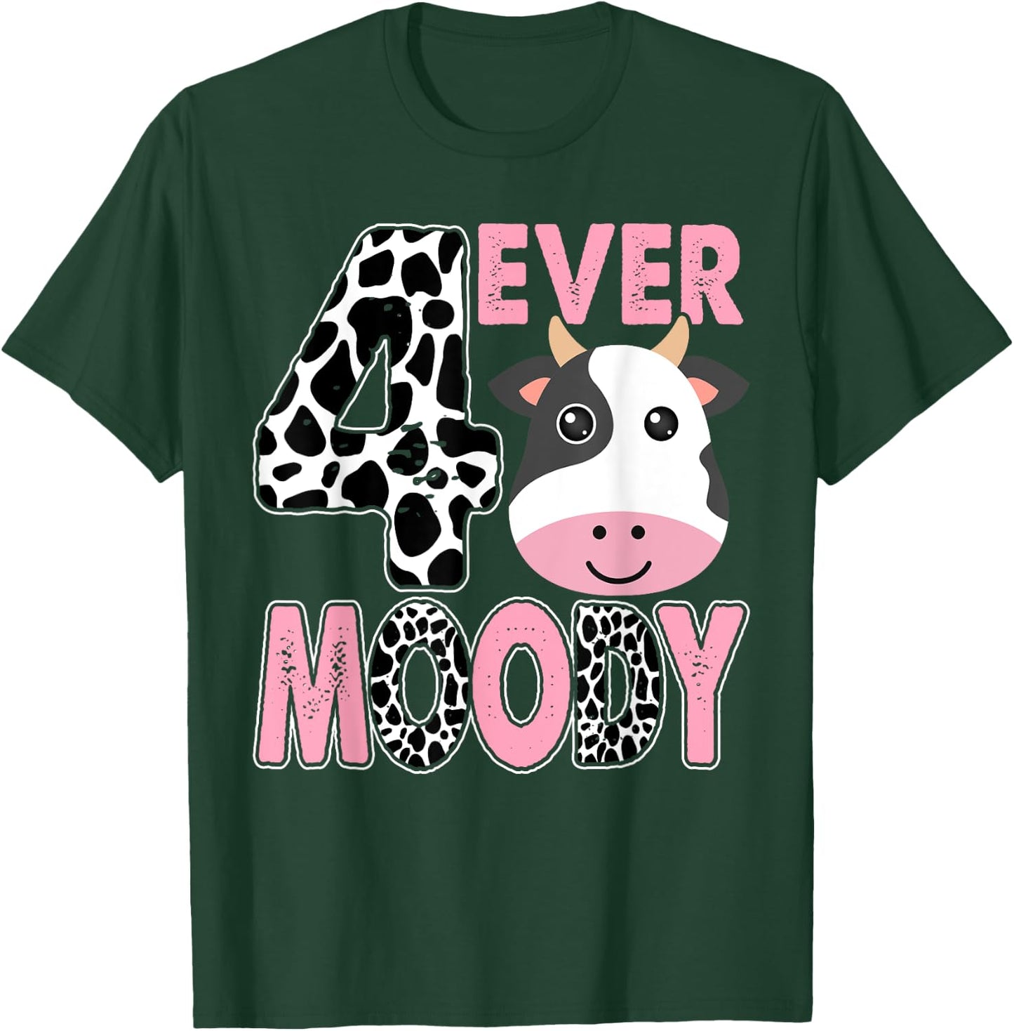 Im 4 4th Bday Four Ever Moody Birthday Decorations T-Shirt - T-Shirt | Forest