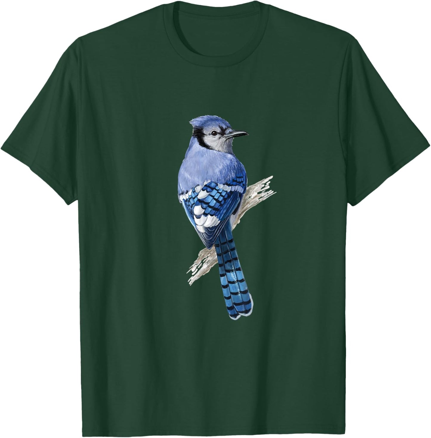 Blue Jay Bird T-Shirt - T-Shirt | Forest