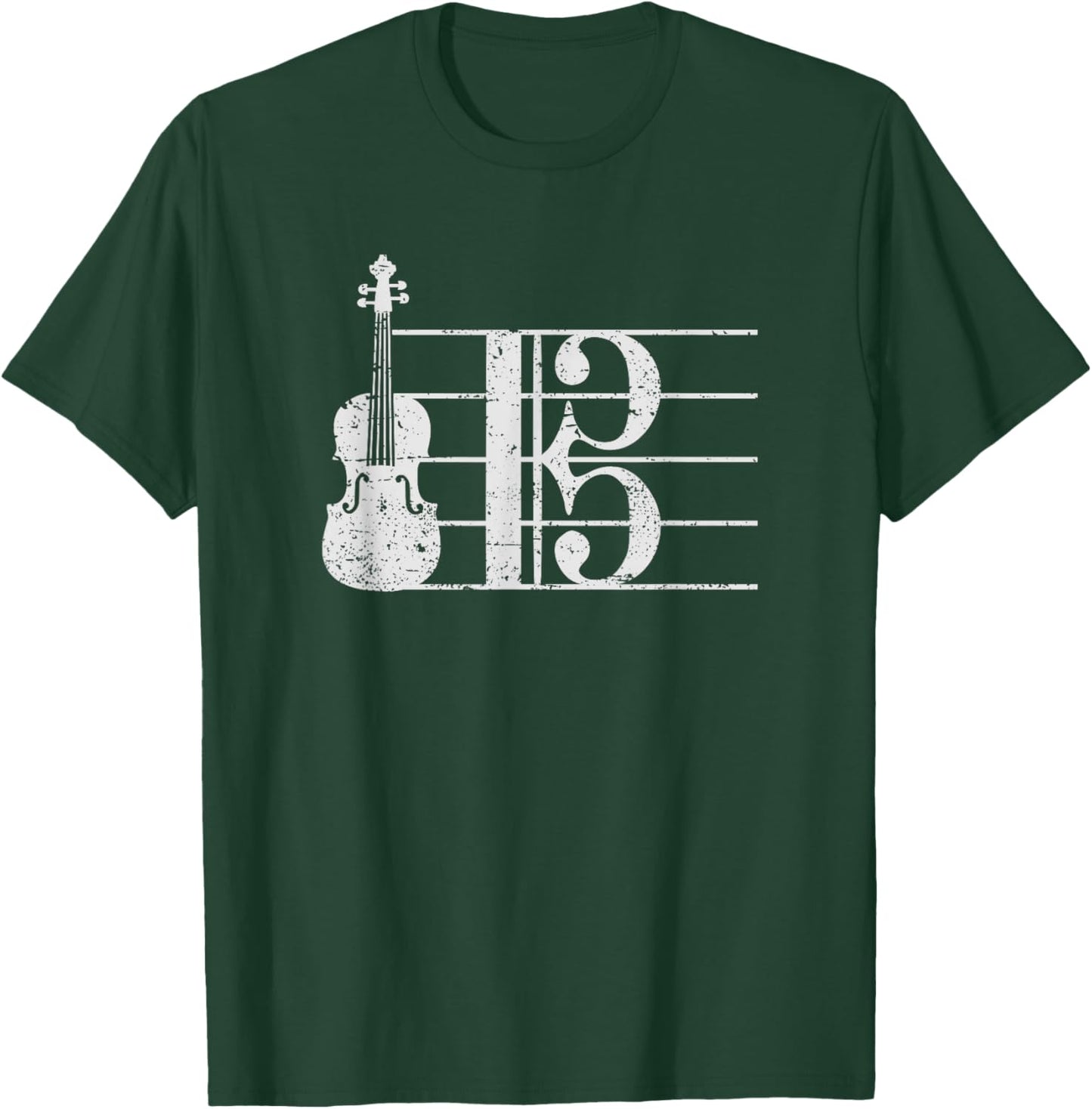 Alto Clef Viola Player Violist T-Shirt - T-Shirt | Forest