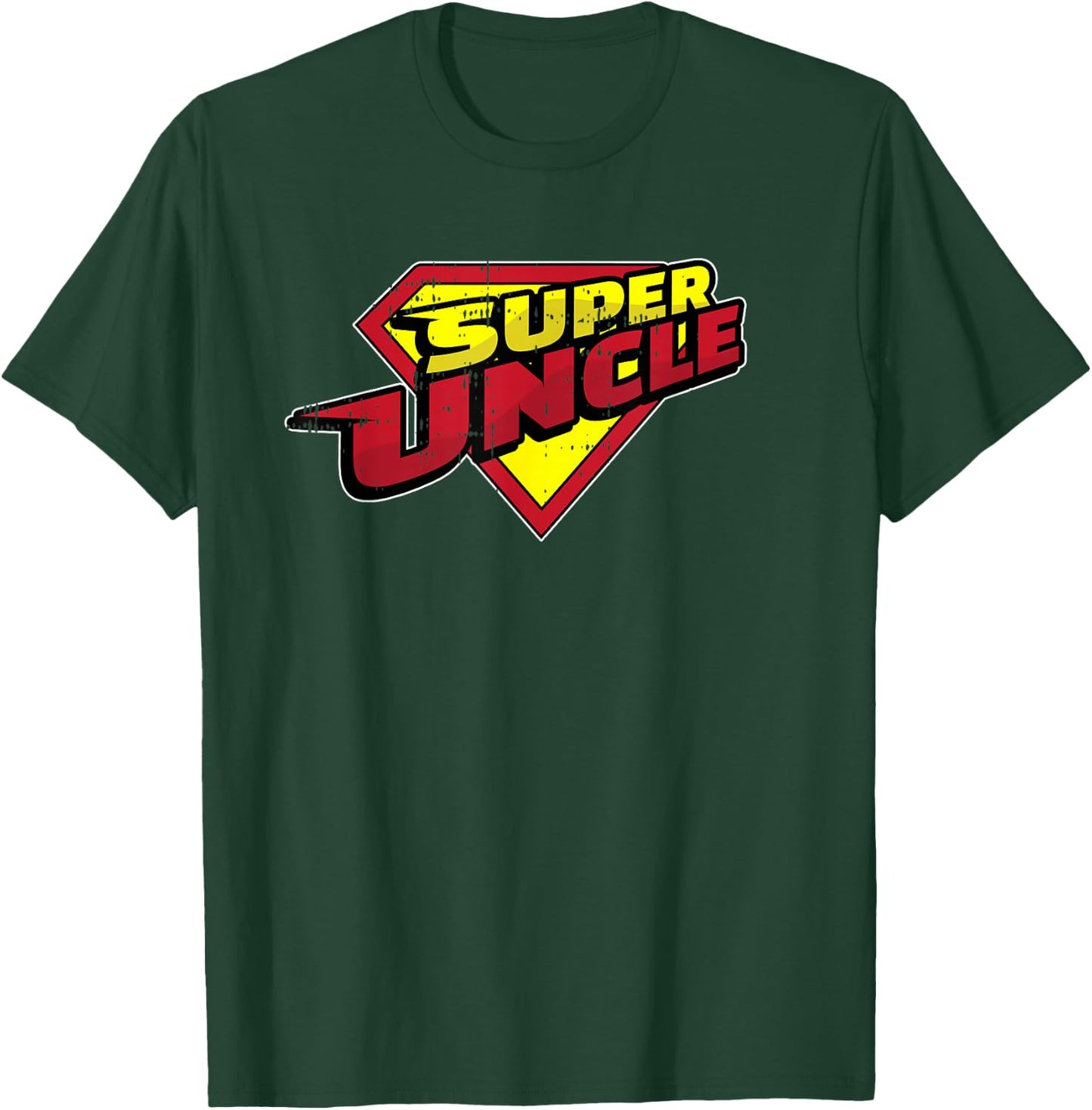 Super Uncle Super Hero Great Cool Niece and Nephew gifts T-Shirt - T-Shirt | Forest