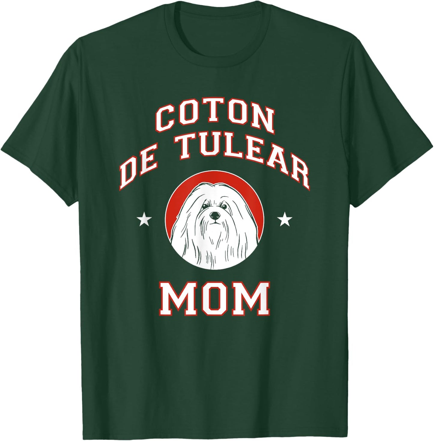 Coton de Tulear Mom Dog Mother Men Women Girls Kids T-Shirt - T-Shirt | Forest