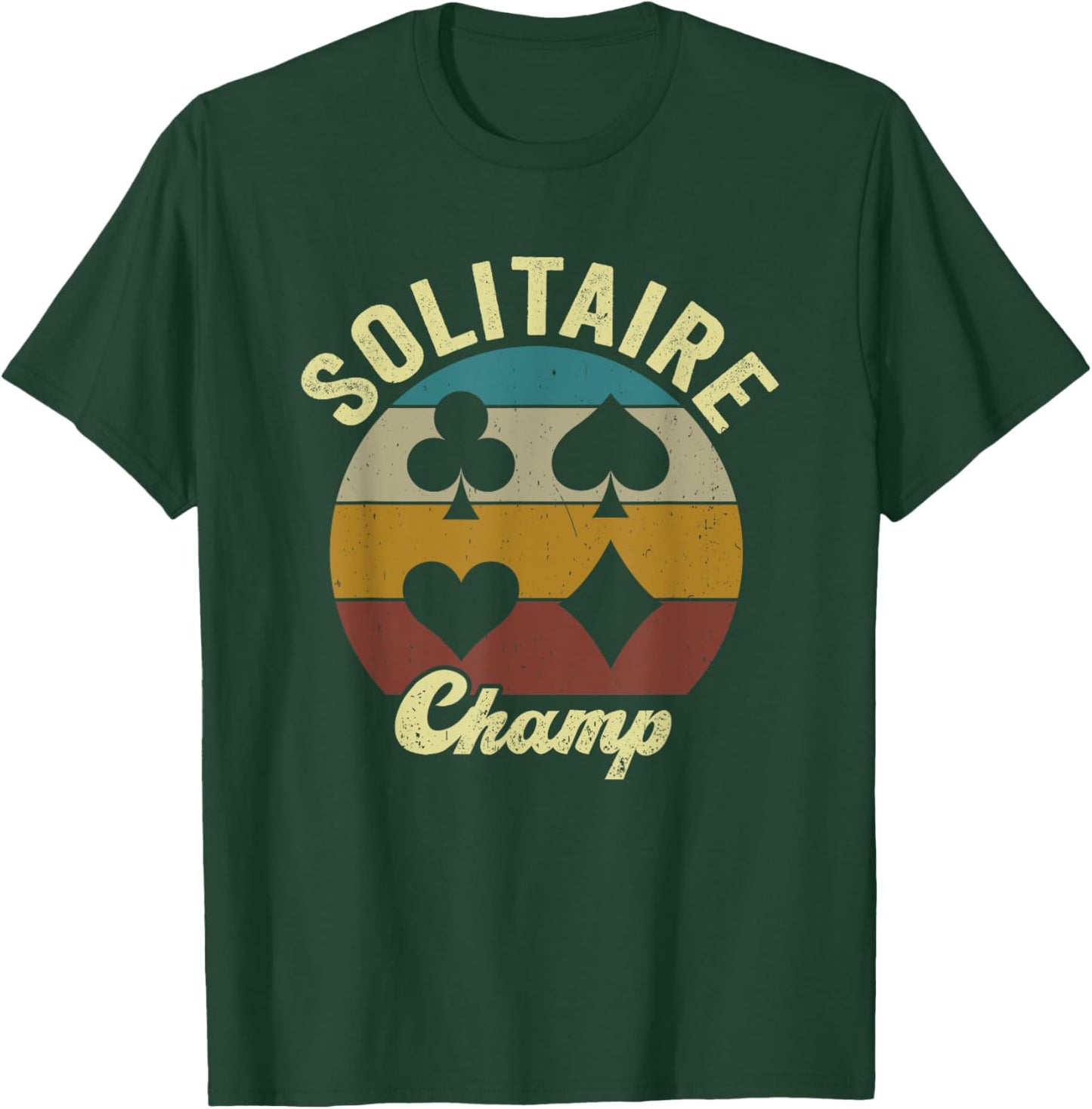 Solitaire Champ Solitaire Lover Funny Solitaire Card Game T-Shirt - T-Shirt | Forest