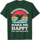 Hummingbirds Make Me Happy You Not So Much Hummingbird Retro T-Shirt - T-Shirt | Forest