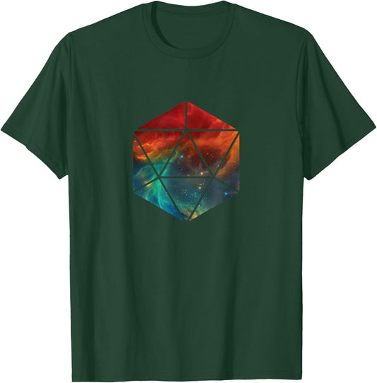 20 Sided Polygon Icosahedron Sacred Geometry T Shirt T-Shirt - T-Shirt | Forest