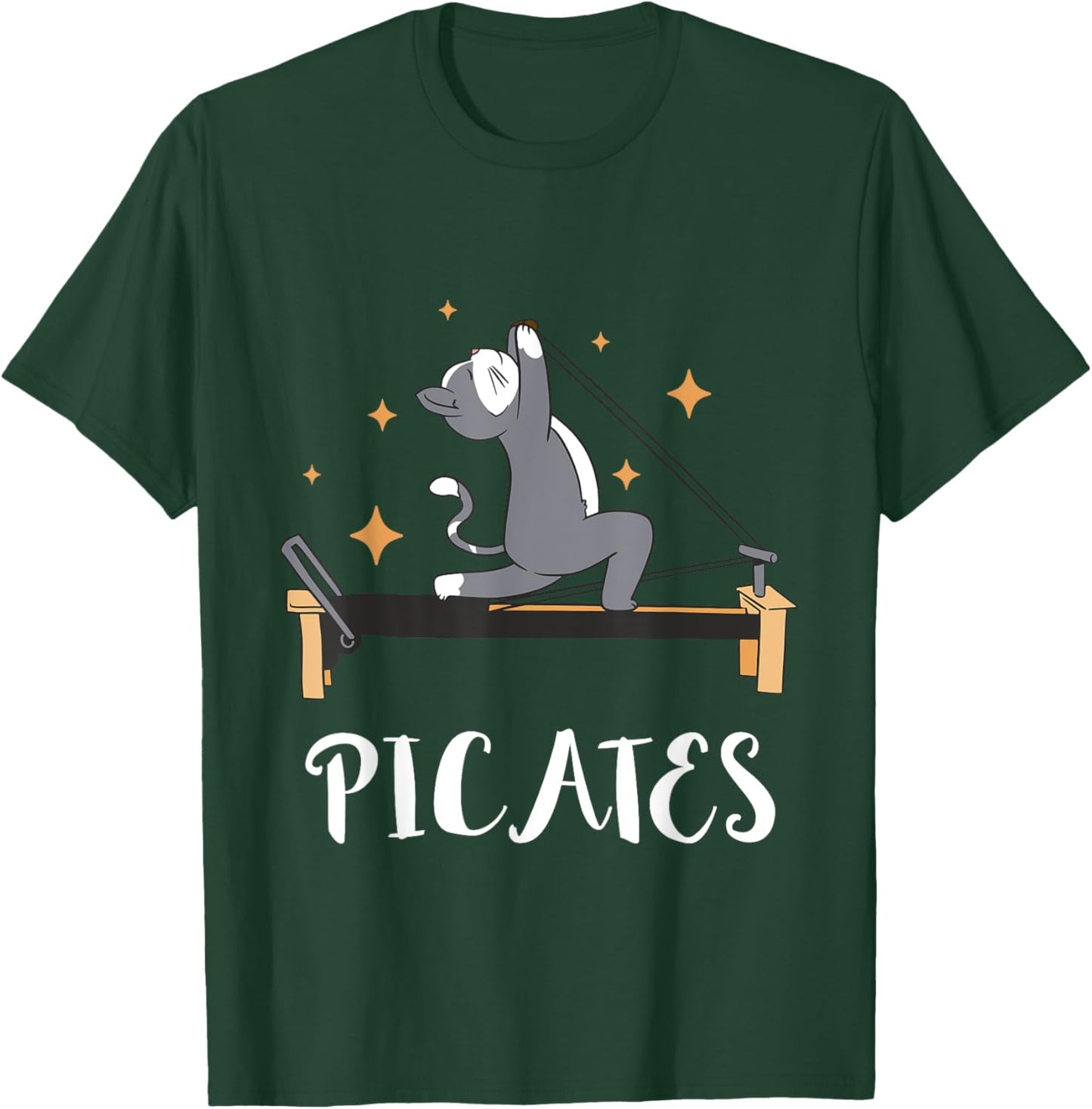 Cat Pilates Workout Pilates Fitness Instructor Pilates T-Shirt - T-Shirt | Forest
