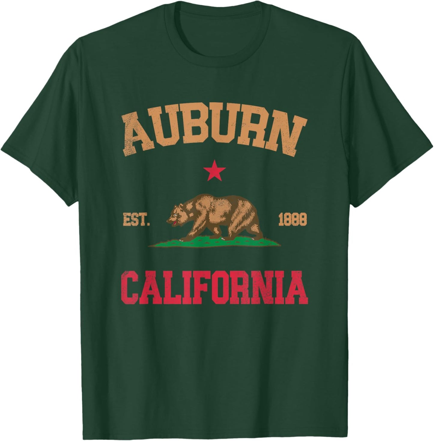 Auburn California T-Shirt - T-Shirt | Forest