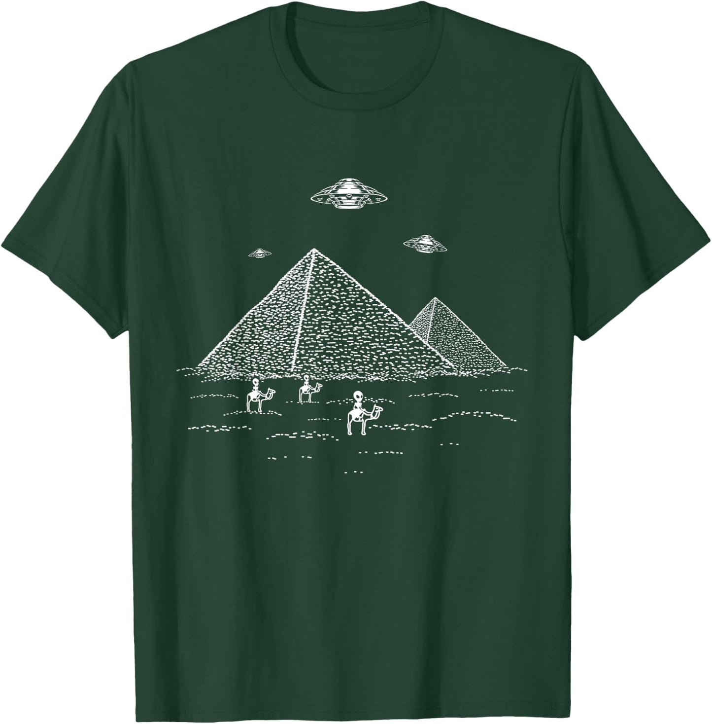 Alien Believer Intergalactic Conspiracy Theory Ancient T-Shirt - T-Shirt | Forest