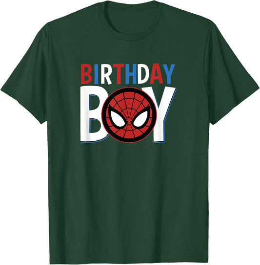 Marvel Avengers Classic Spider-Man Birthday Boy T-Shirt - T-Shirt | Forest