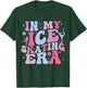 In My Ice Skating Era Groovy Funny Ice Skater T-Shirt - T-Shirt | Forest