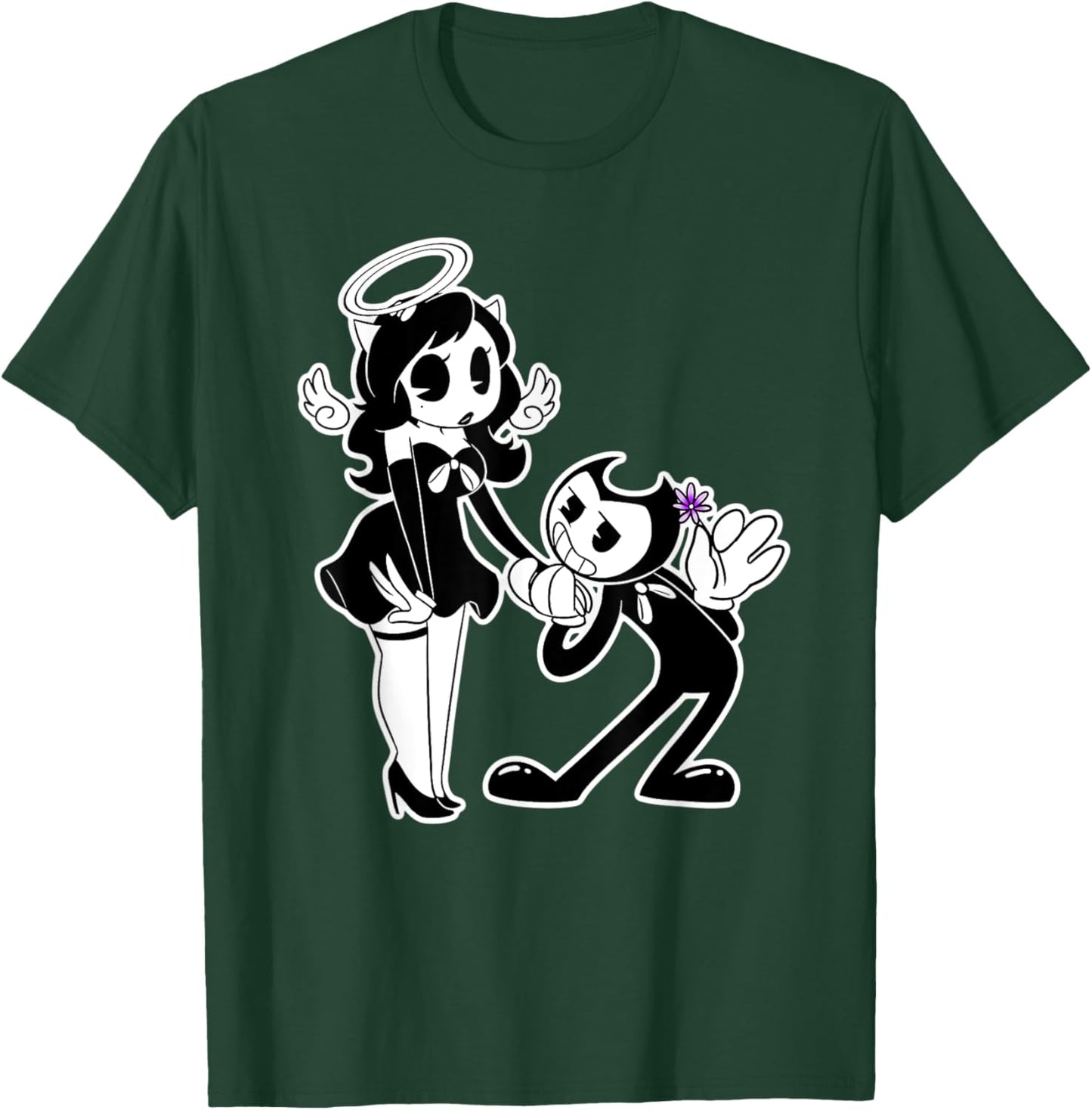 Alice Angel Gothic Angel x Bendy Demon T-Shirt - T-Shirt | Forest
