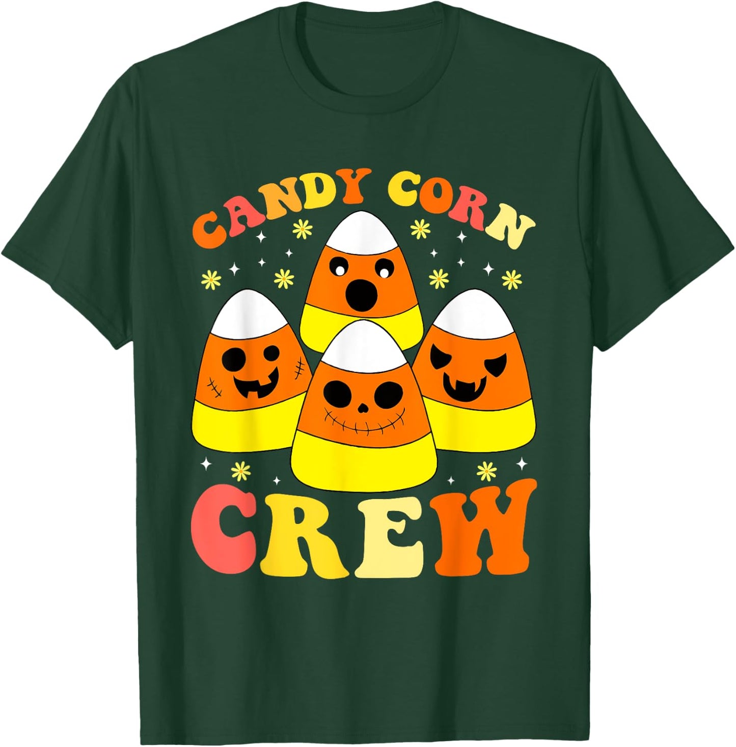 Candy Corn Crew Halloween Costume Men Women Friends T-Shirt - T-Shirt | Forest