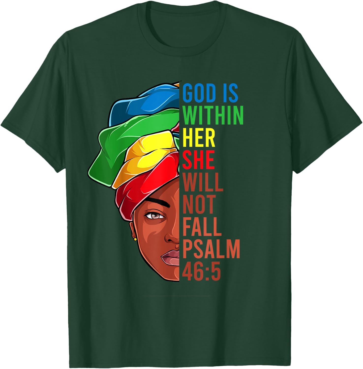 African American Apparel, Jesus Christian Black Women T-Shirt - T-Shirt | Forest