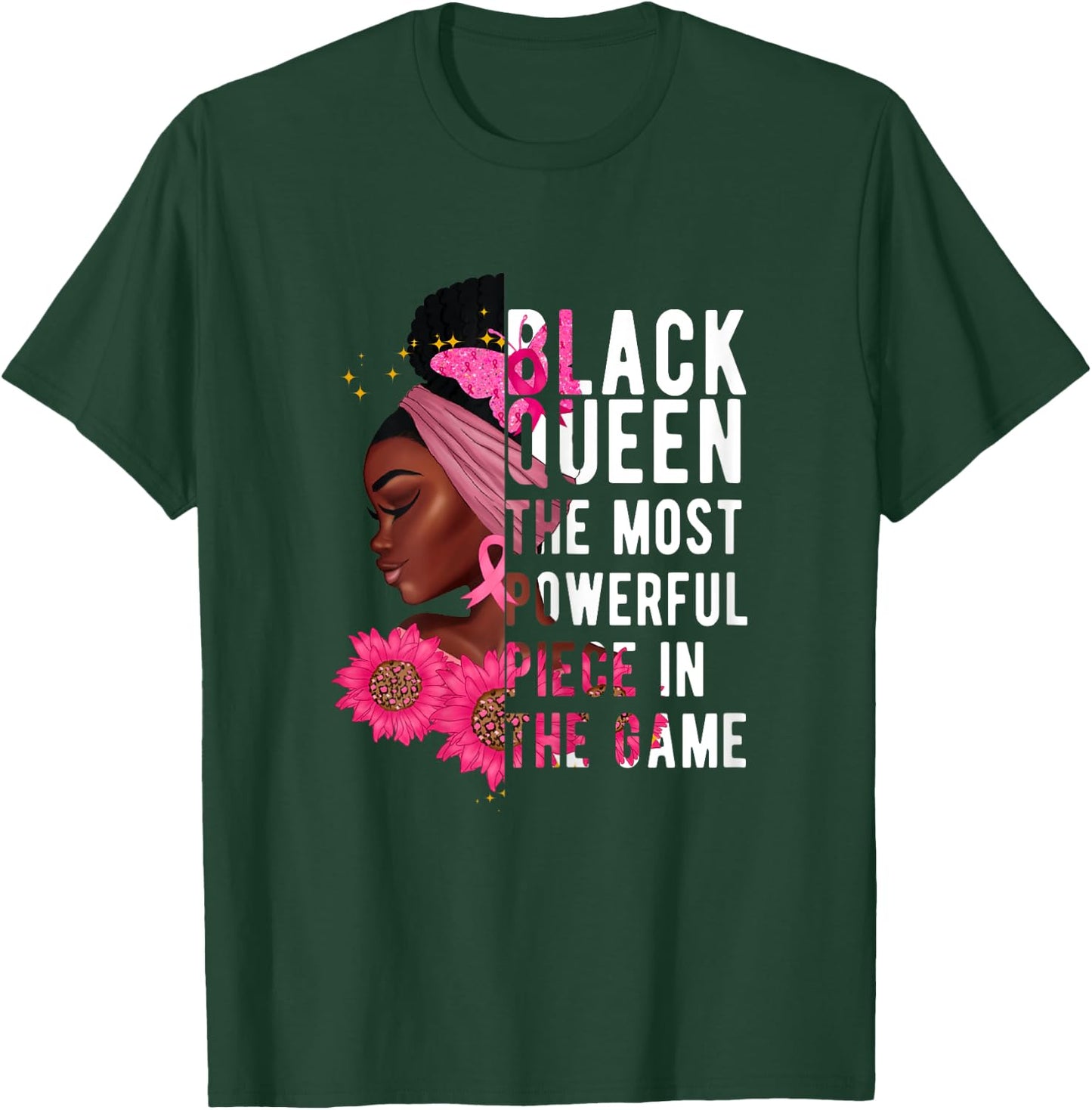 Black Queen The Most Powerful Piece In The Game Afro Women T-Shirt - T-Shirt | Forest