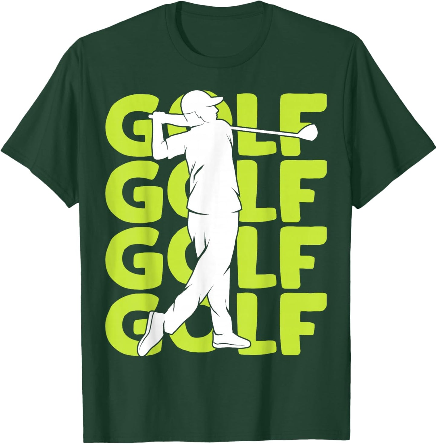 Golf Golfer Golf Player Men Children Boys T-Shirt - T-Shirt | Forest