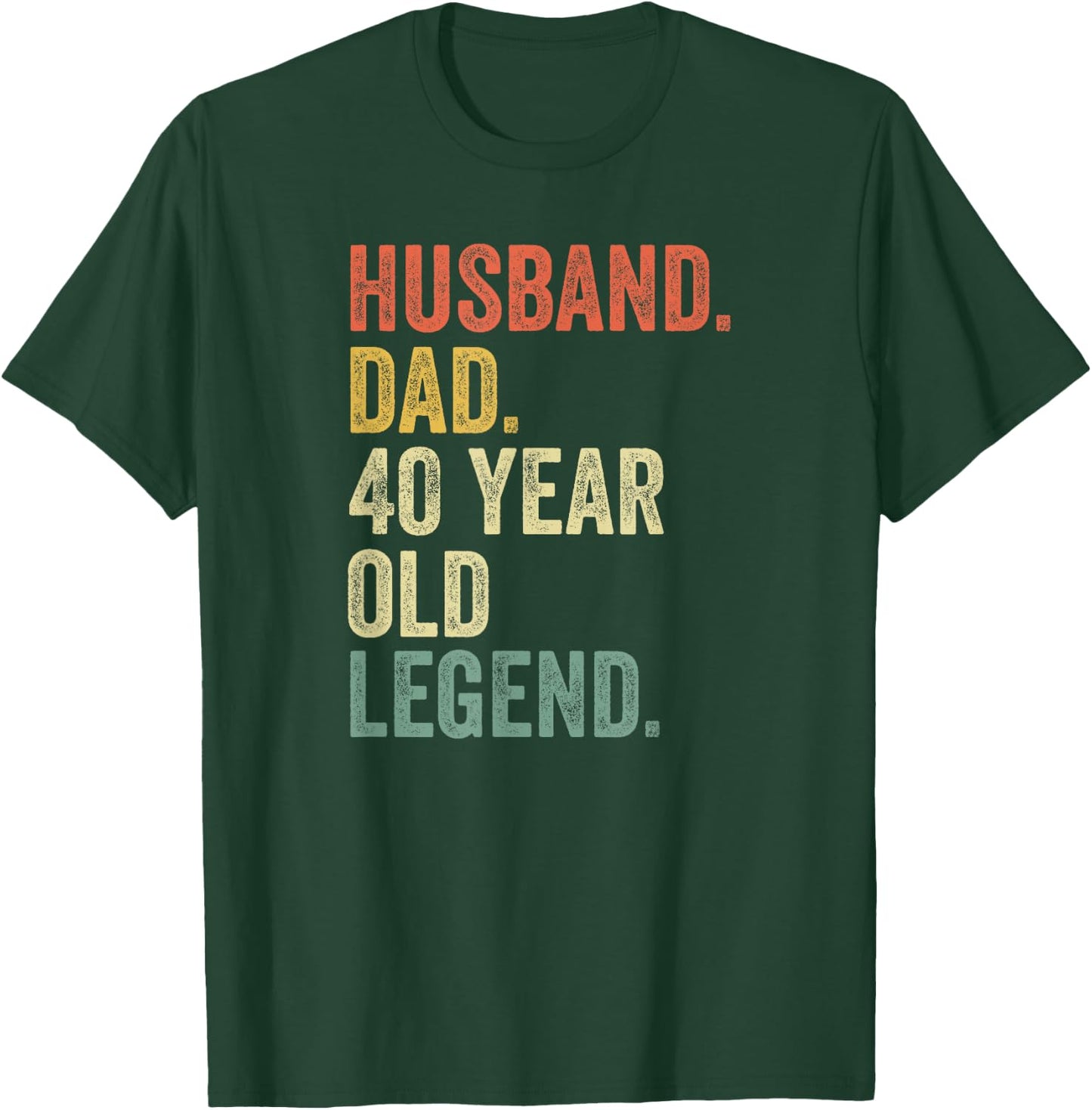 Funny 40th Birthday Gifts Vintage Dad 1980 T-Shirt - T-Shirt | Forest