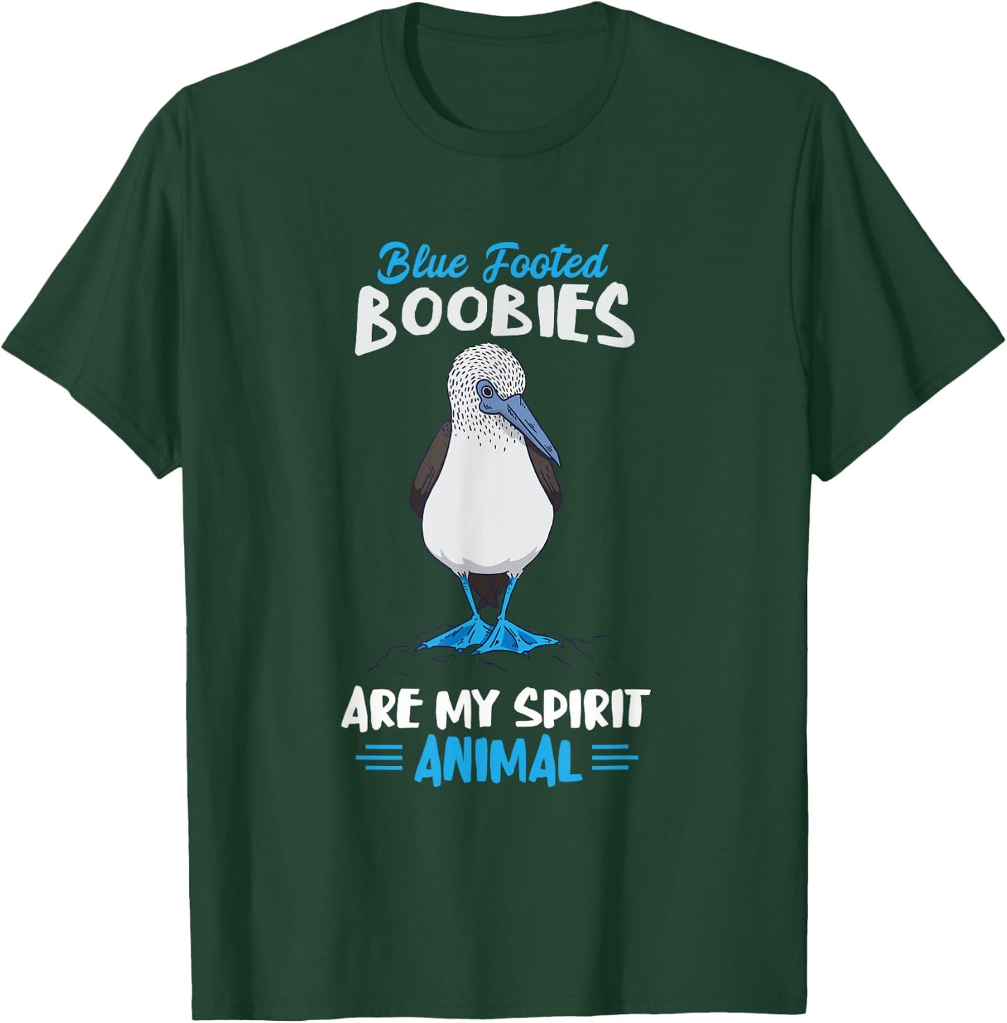 Blue Foot Booby Spirit Animal Blue Footed Booby Seabird T-Shirt - T-Shirt | Forest