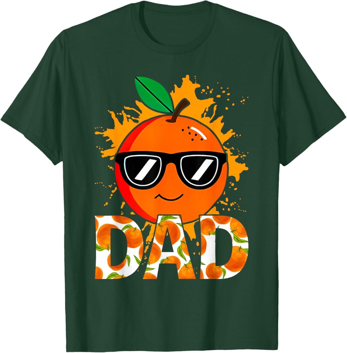 Dad of The Little Cutie Baby Shower Orange 1st Birthday T-Shirt - T-Shirt | Forest