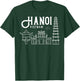 Hanoi Vietnam City Skyline Map Travel T-Shirt - T-Shirt | Forest