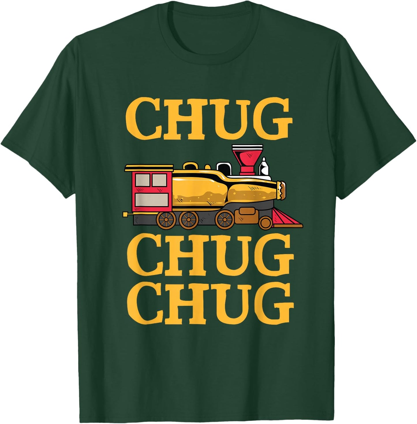 Train - Chug Beer Bottle - Depot Bar T-Shirt - T-Shirt | Forest