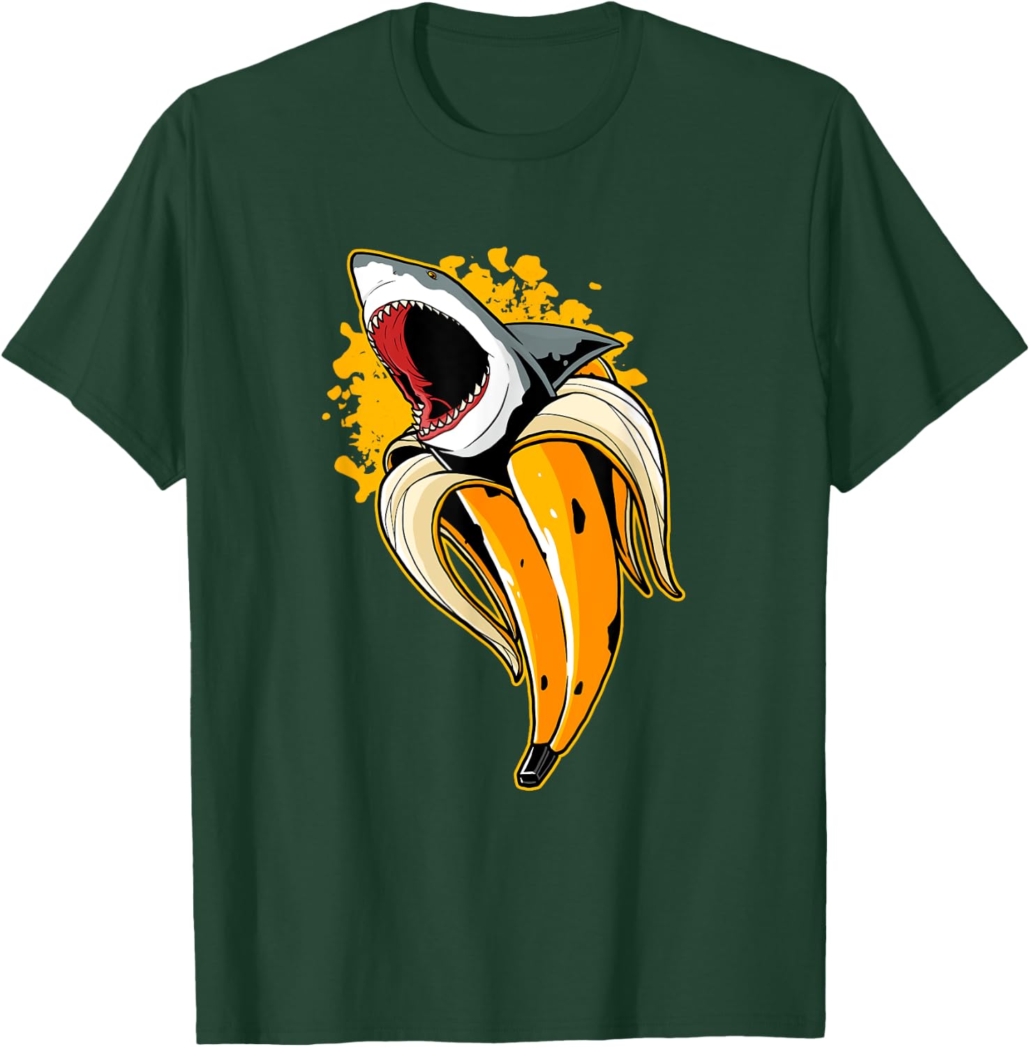 Banana Shark Marine Biology Fruit Lover Shark Lover Funny T-Shirt - T-Shirt | Forest
