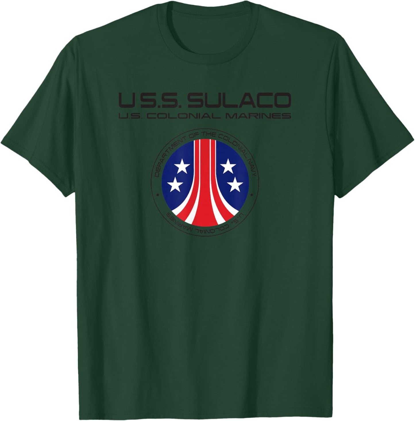 Aliens U.S.S. Sulaco U.S. Colonial Marines T-Shirt - T-Shirt | Forest